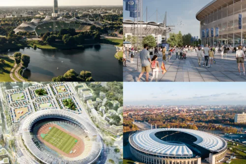 Die vier Olympiastadien der Bewerber-Städte
